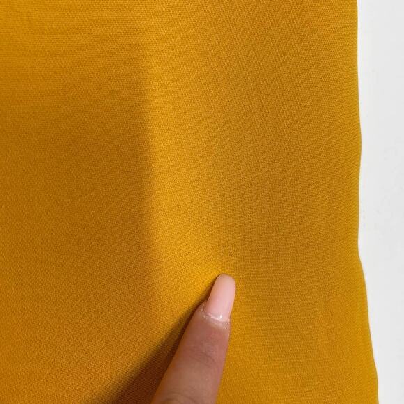 ZARA Legging Women's XS Yellow Mustard Trafaluc Collection Cropped Capri NWOT - Picture 7 of 9